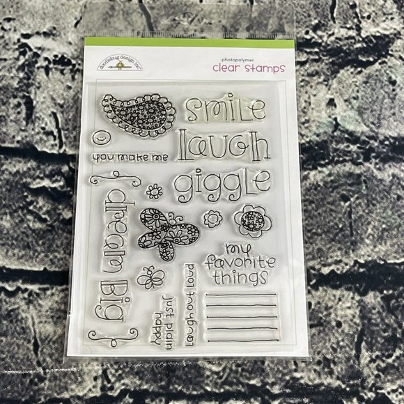 Doodlebug Design MEMORIES Photopolymer Clear Stamps - Picture 1 of 8